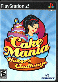 Cake Mania Baker's Challenge Playstation 2 US box art